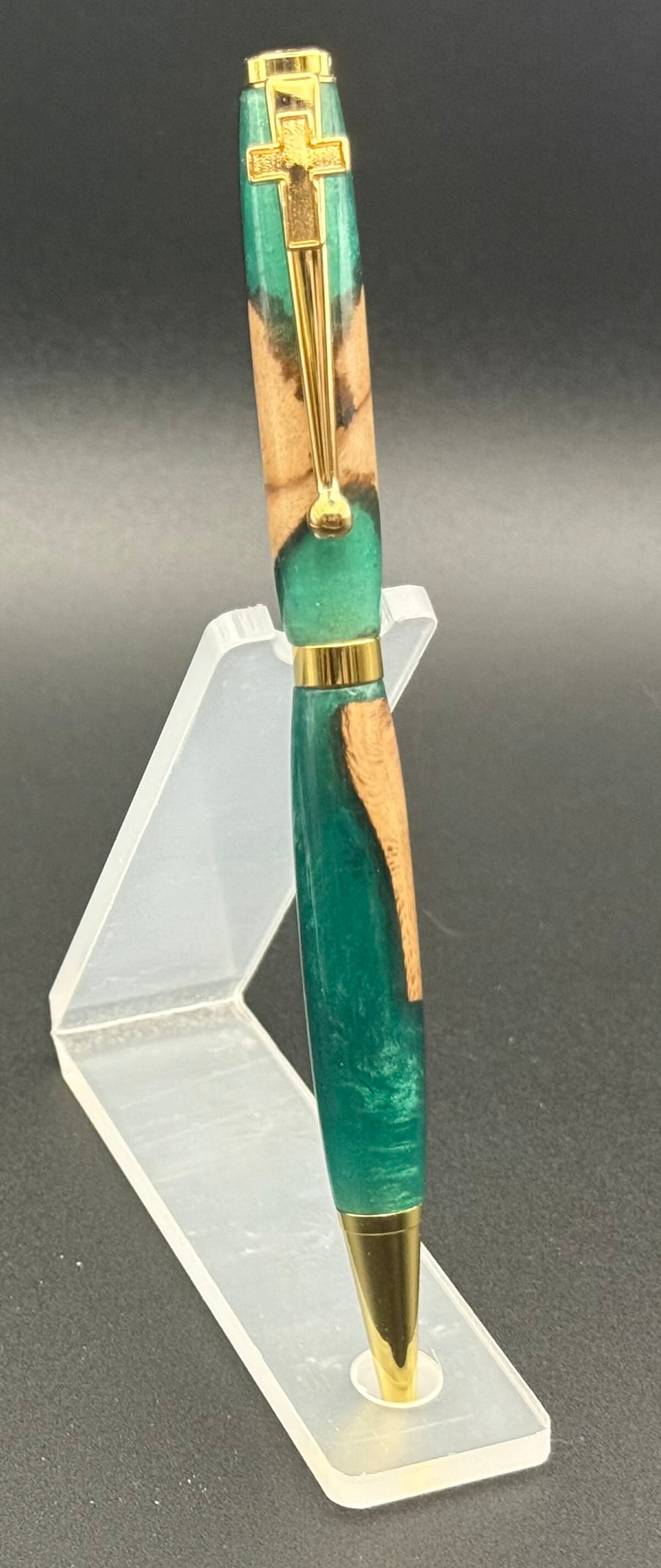 Epoxy Wood Blend Slim Line Pen