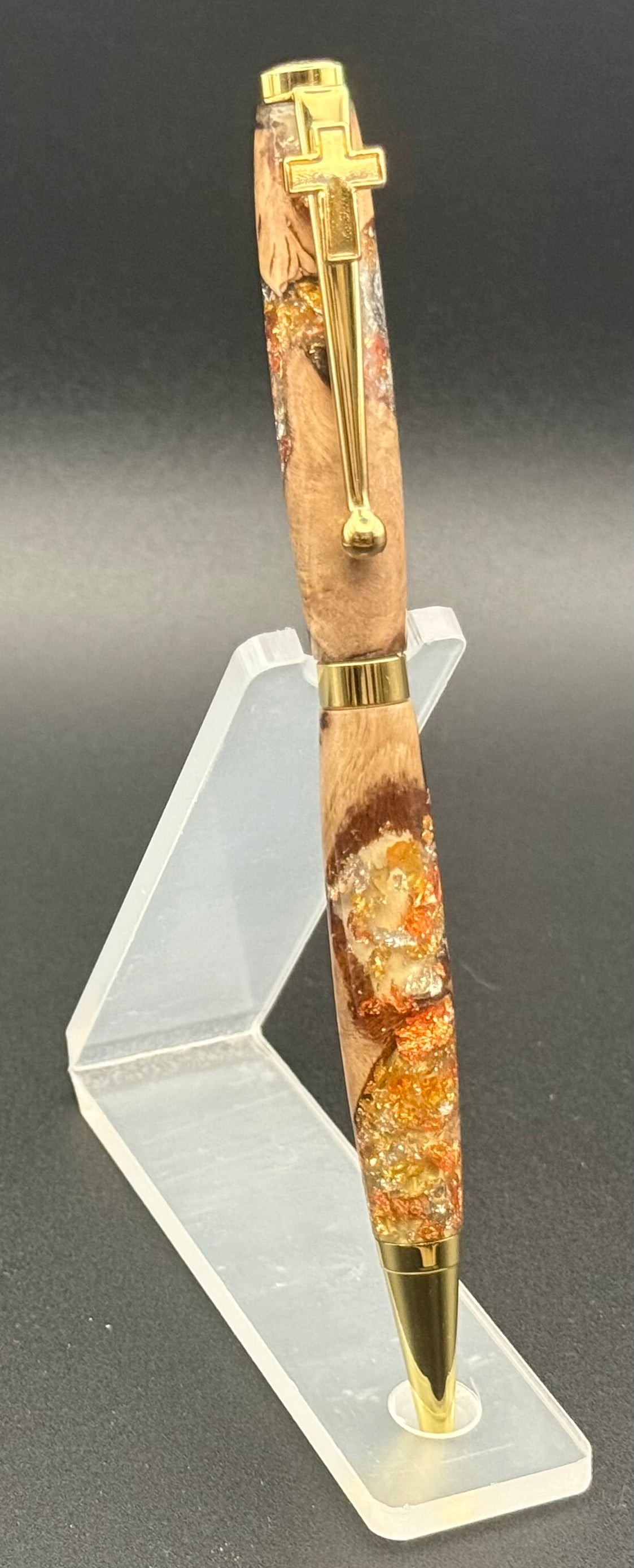 Epoxy Wood Blend Slim Line Pen