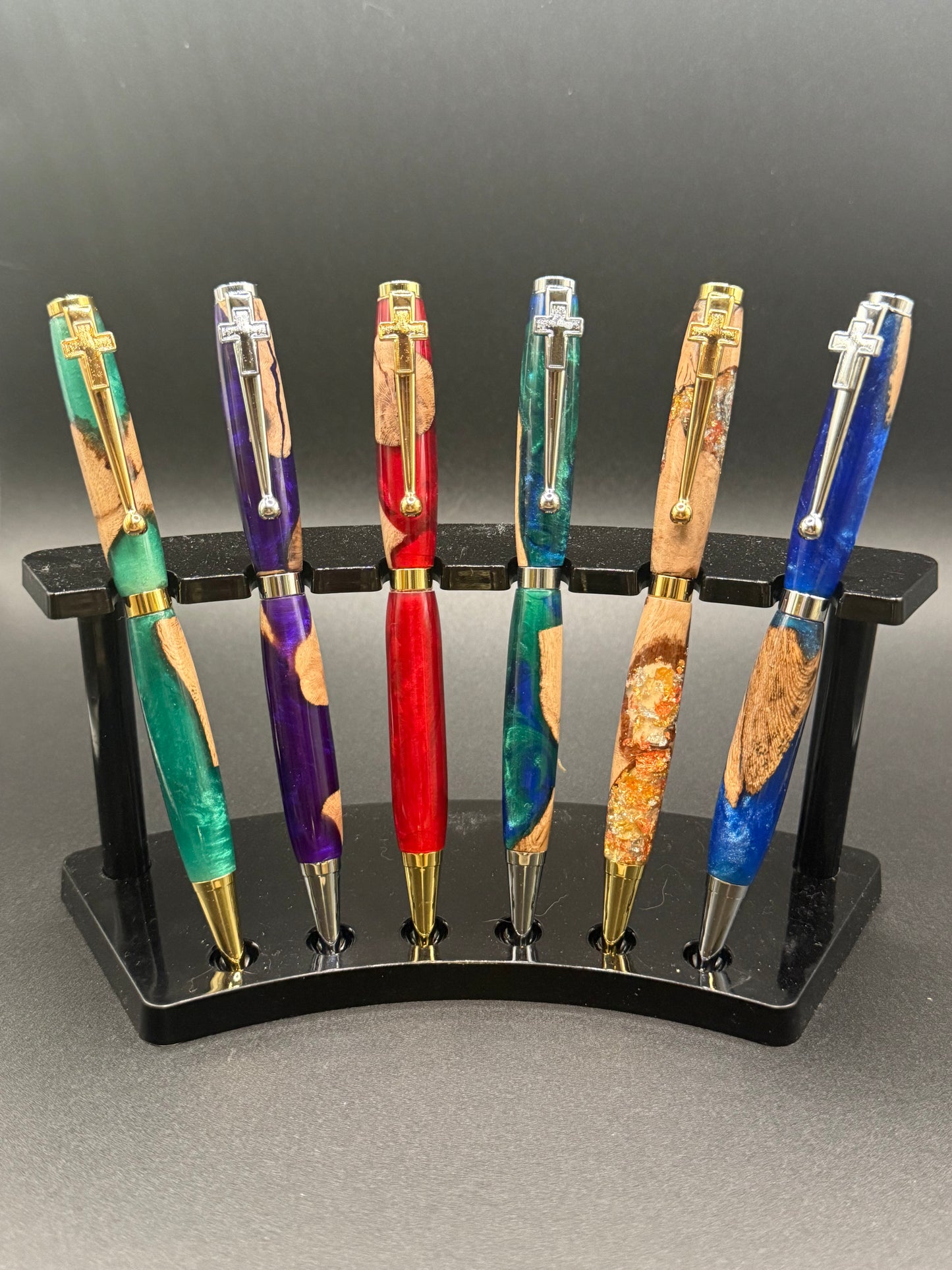 Epoxy Wood Blend Slim Line Pen