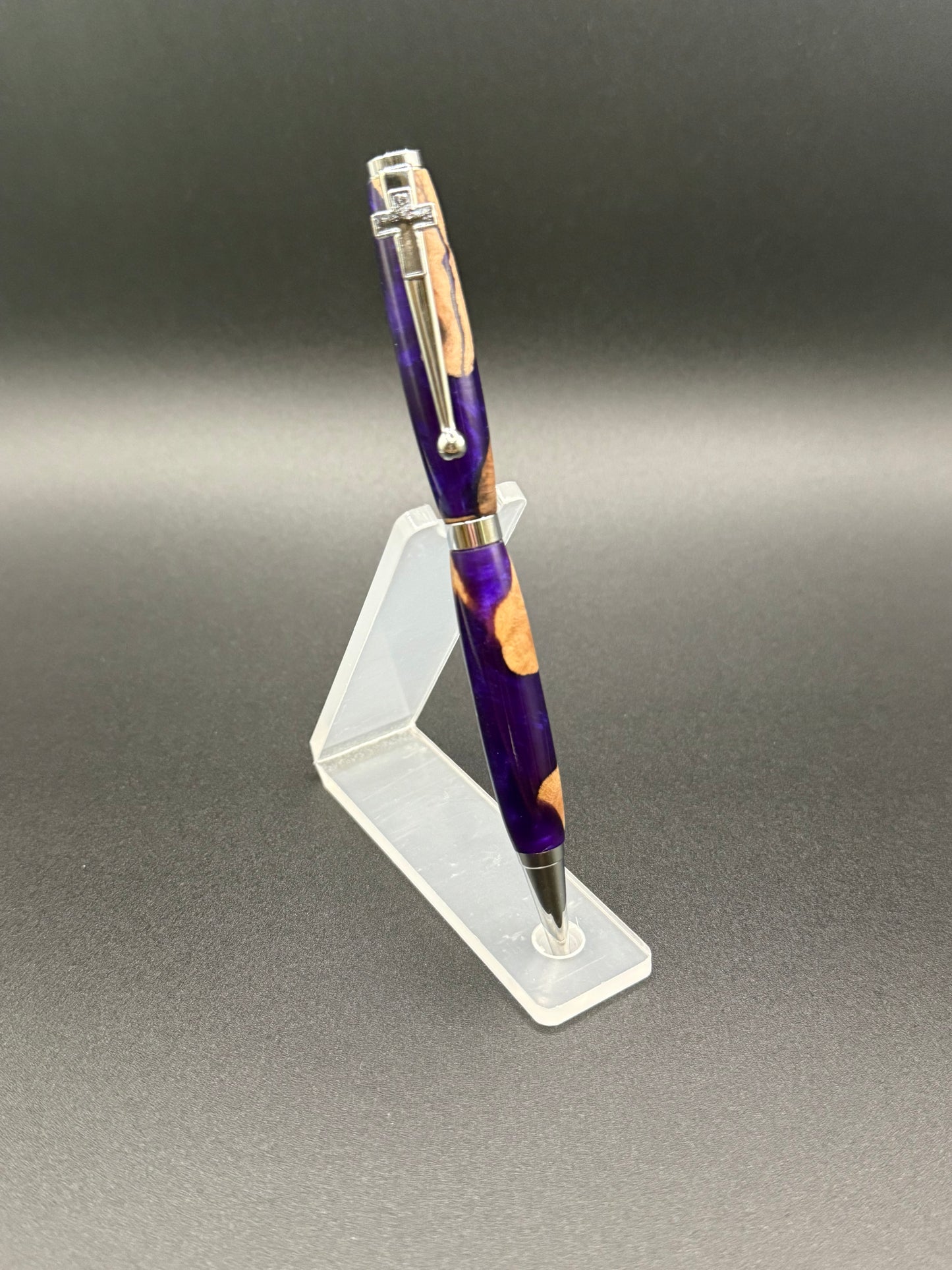 Epoxy Wood Blend Slim Line Pen