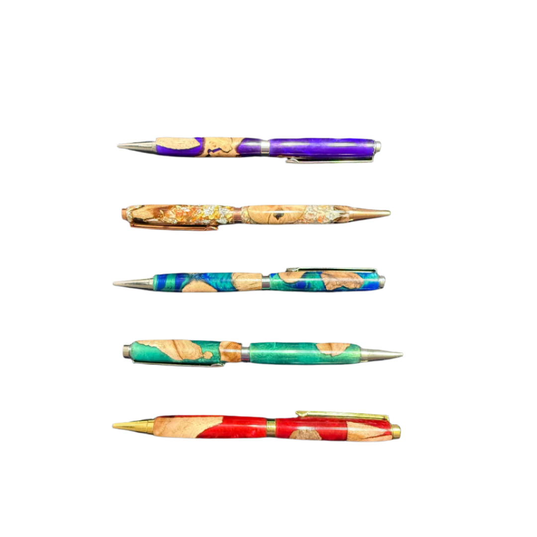 Epoxy Wood Blend Slim Line Pen